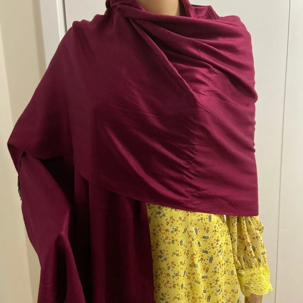 Vince Camuto pashmina wine scarf